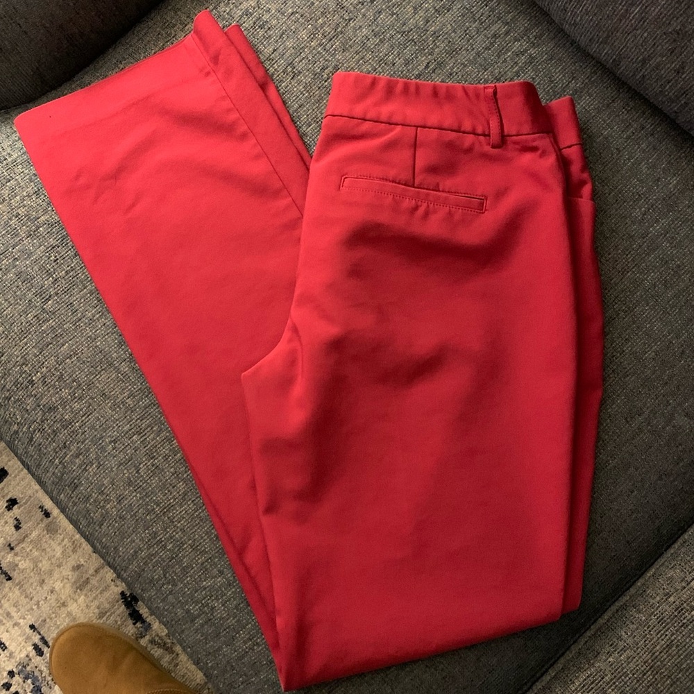 Deep Red Express Editor Pants